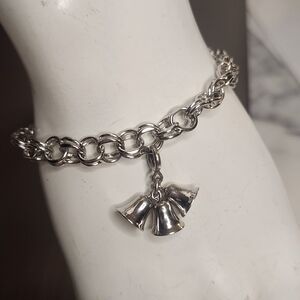 Monet Silver Charm Bracelet